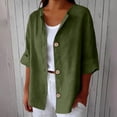 thumbnail image 4 of Womens Tops Fashion Casual Comfortable Shirt 3/4 Long Sleeve on Sale, 4 of 6