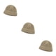 thumbnail image 4 of Gorros de punto cálidos Minnieouse de lana de calavera para hombres amarillo claro, 4 of 6