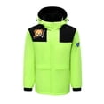 thumbnail image 2 of CKpwisy Unisex Heated Jackets with Removable Hood Heated Coat Heated Coat 5 Heating Area USB Charging Windbreaker Green XXL, 2 of 3