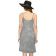 thumbnail image 4 of Made by Johnny Women's V-Neck Spaghetti Strap Tunic Short Dress XXXL HEATHER_GREY, 4 of 6