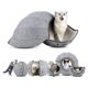 thumbnail image 2 of Cave Toy Ball, Plegable funciones Resistente arañazos Interior Cat Tent Cat Tunnel Tube Interactive Bed Cave Condominium, Lavable a Gloria Cama cueva de fieltro para gatos, 2 of 9