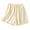 017 Beige, variant on Womens Pants Slim Fit Solid Color Slacks Straight Leg Shorts Wide Leg Trousers Elasticated Waist Pants Pleated Slacks Base Shorts Hawaiian Beach Lounge Trousers Christmas Clearance