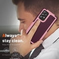 thumbnail image 6 of ELEHOLD for Samsung Galaxy A52/A52s 5G 2021 Fit Case, Military-Grade Dual Layer Raised Frame Screen & Camera Lens Protective Armor Hybrid PC+TPU Anti-Drop Shockproof Slim Rugged Case,Rose, 6 of 8