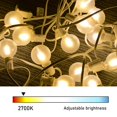 thumbnail image 4 of Guirnalda de Luces LED GOOTHY 50 m con 52 Bombillas Esféricas Opacas Blancas, 4 of 8