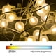 thumbnail image 4 of Guirnalda de Luces LED GOOTHY 50 m con 52 Bombillas Esféricas Opacas Blancas, 4 of 8