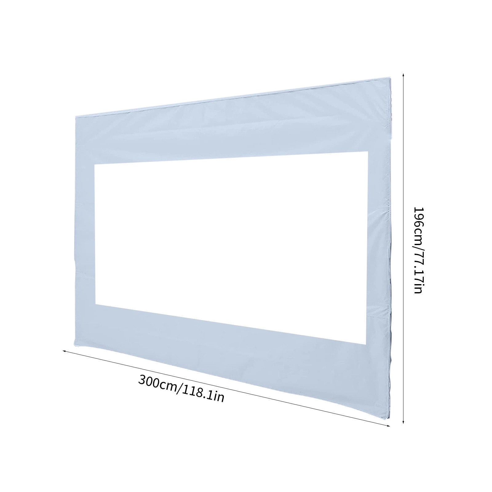 BGZLEU White Canopy Tent,Translucent Tent,Portable Pop Up Outdoor Gazebo with 1 Sidewall,UV ProtectionTent,Come with Carry Bag - Blue