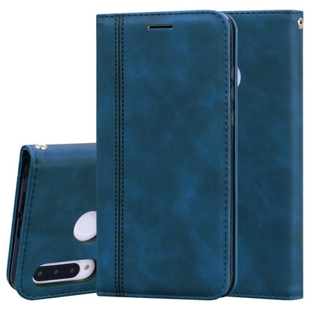 For Huawei P30 Lite Frosted Business Magnetic Horizontal Flip PU Leather Case with Holder & Card &