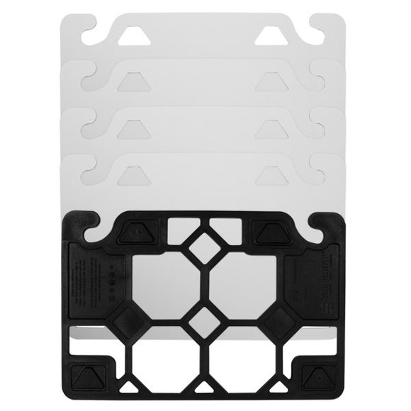 San Jamar CBQGSCDK1218 QuadGripTM 18 Pouces x 12 Pouces x 1/8 Pouces Kit d'Extension de Planche à Découper avec Indicateur Visuel à Vérification Intelligente