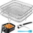 thumbnail image 1 of Accesorios para freidoras Lancisism, 8 cuadradas, 3 estantes apilables, 1 of 7