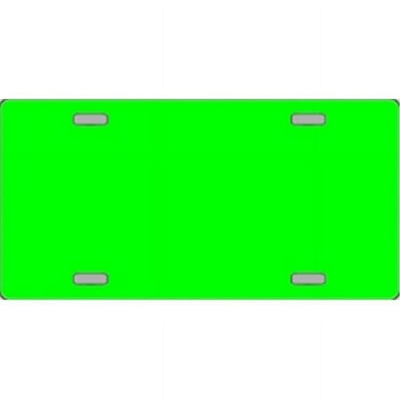 Lime Green Solid Flat Automotive License Plates Blanks for Customizing