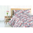 thumbnail image 3 of Ambesonne Nautical Down Alternative Quilt Comforter, Watercolor Corals Plot, Queen, Dark Salmon and Pale Blue, 3 of 5