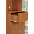 thumbnail image 5 of Retro Kitchen Cabinet - Microwave Storage, Shelves & Drawer - Cherry Finish - 72" Tall Hutch, 5 of 9