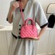 thumbnail image 4 of Bolso de mano para mujer, Bolso de cuero PU, Bolso de mano elegante Simple, bandolera (rosa), 4 of 6