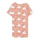 thumbnail image 5 of Camisolas cortas para mujer, primavera/verano, holgadas, cuello redondo, bonitas, estampadas, de manga corta, para casa, falda de algodón de imitación para mujer, 5 of 6