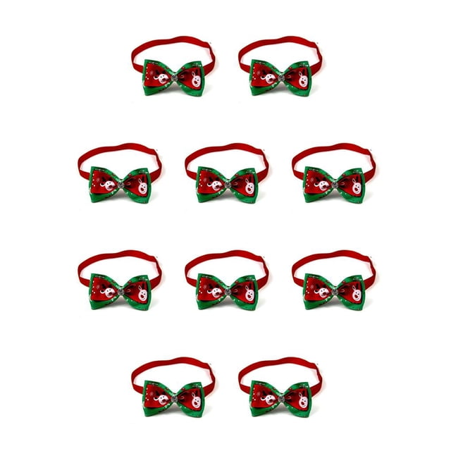 Corbata para perros Greeniant Accesorios para mascotas a la moda Multicolor VN088-6 10Conjunto