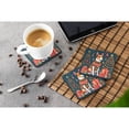 thumbnail image 2 of Basenji Christmas Foam Coaster Set of 4 3.5 in x 3.5 in, 2 of 5