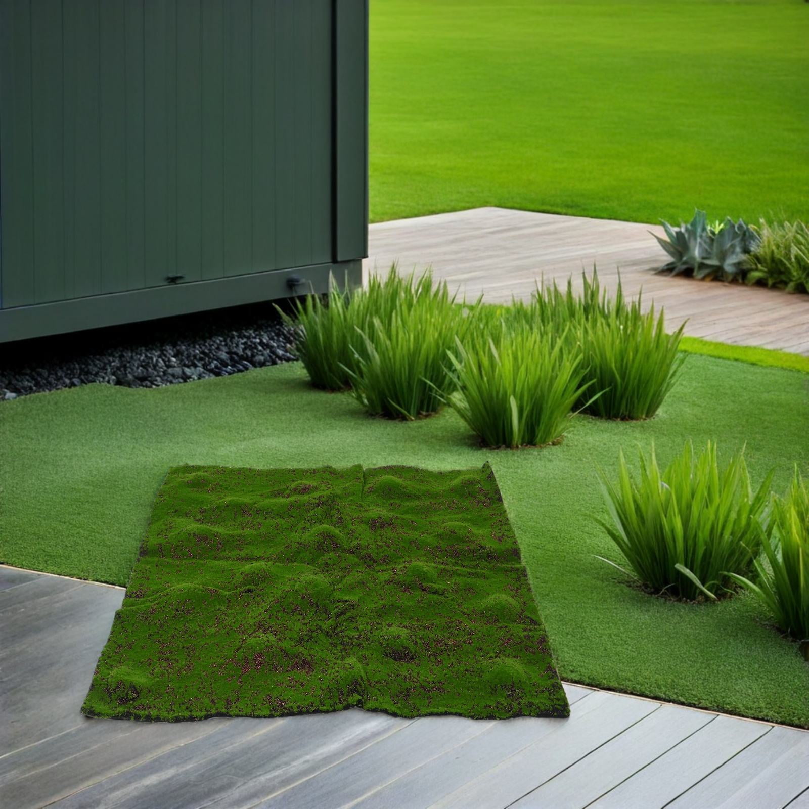 OUNONA Realistic Artificial Moss Carpet Mat for Weddings, Events, Home Decor, Faux Greenery Rug for Indoor and Outdoor Use