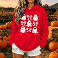 thumbnail image 2 of ThriftyPlait Women Halloween Graphic Hoodie Long Sleeve Loose Fit Top for Holiday Casual Fall Pullover Sweatshirt with Front Pocket, 2 of 6