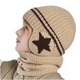 thumbnail image 2 of Aueoeo 2Pcs Kids Winter Hat and Scarf Set Winter Hats Toddler Ear Protection Beanie Hat Warm Scarf for Kids Boys Girls, 2 of 4