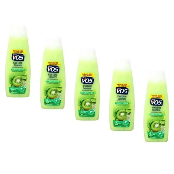 VO5 Kiwi Lime Squeeze Lemongrass Extract Hair Conditioner 15 oz, 5-Pack