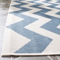 thumbnail image 4 of Safavieh Courtyard Bailey Chevron Indoor/Outdoor Runner Rug, Blue/Beige, 2'3" x 6'7", 4 of 10