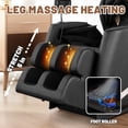 thumbnail image 4 of HOSAUNA Massage Chair Recliner with Zero Gravity with Full Body Air Pressure ，Black, 4 of 7