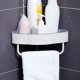 thumbnail image 5 of Estante de almacenamiento montado en la pared, baño, inodoro, esquina, ducha, estante, canasta de drenaje de cocina, con ganchos Eigraketly HA000958-03B, 5 of 6