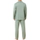 thumbnail image 3 of INSPIRAR CHIC Conjunto de Pijamas de 2 Piezas de Manga Larga con Botones y Bolsillo para Hombre L Verde Claro, 3 of 5
