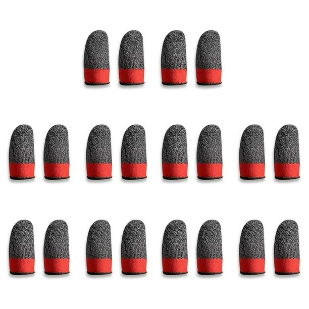 Cateissary 10 pares de fundas para juegos móviles antideslizantes a prueba de sudor pantalla táctil cubiertas para juegos guante de jugador Videojuegos y accesorios