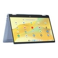 thumbnail image 3 of Laptop Chromebook HP x360 FHD Táctil de 14 Pulgadas con Procesador Intel N100, 4 GB de RAM, 64 GB de Memoria eMMC, Color Azul Cielo, 3 of 14
