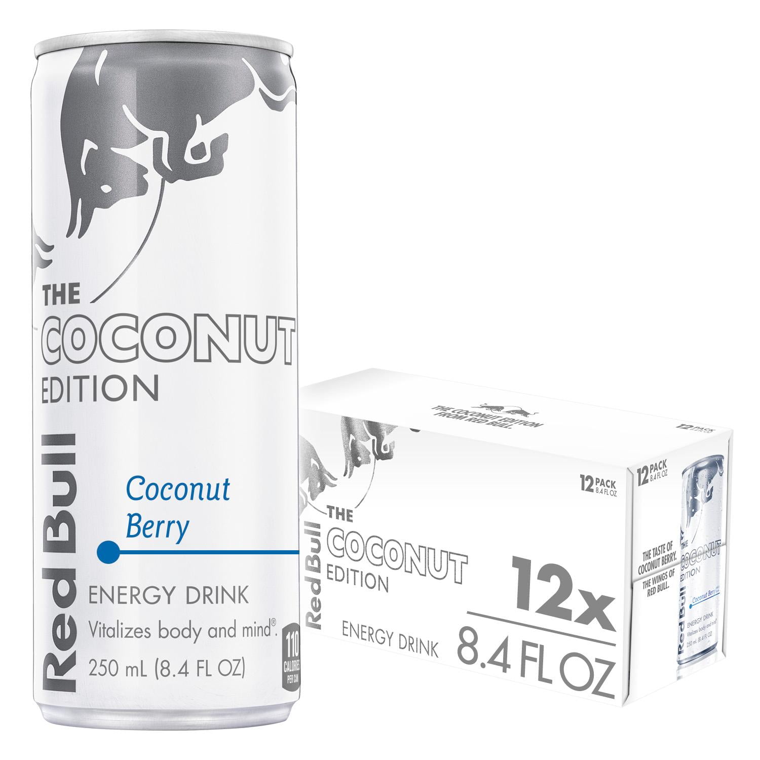 (12 Cans) Red Bull Energy Drink, Coconut Berry, Coconut Edition, 8.4 fl