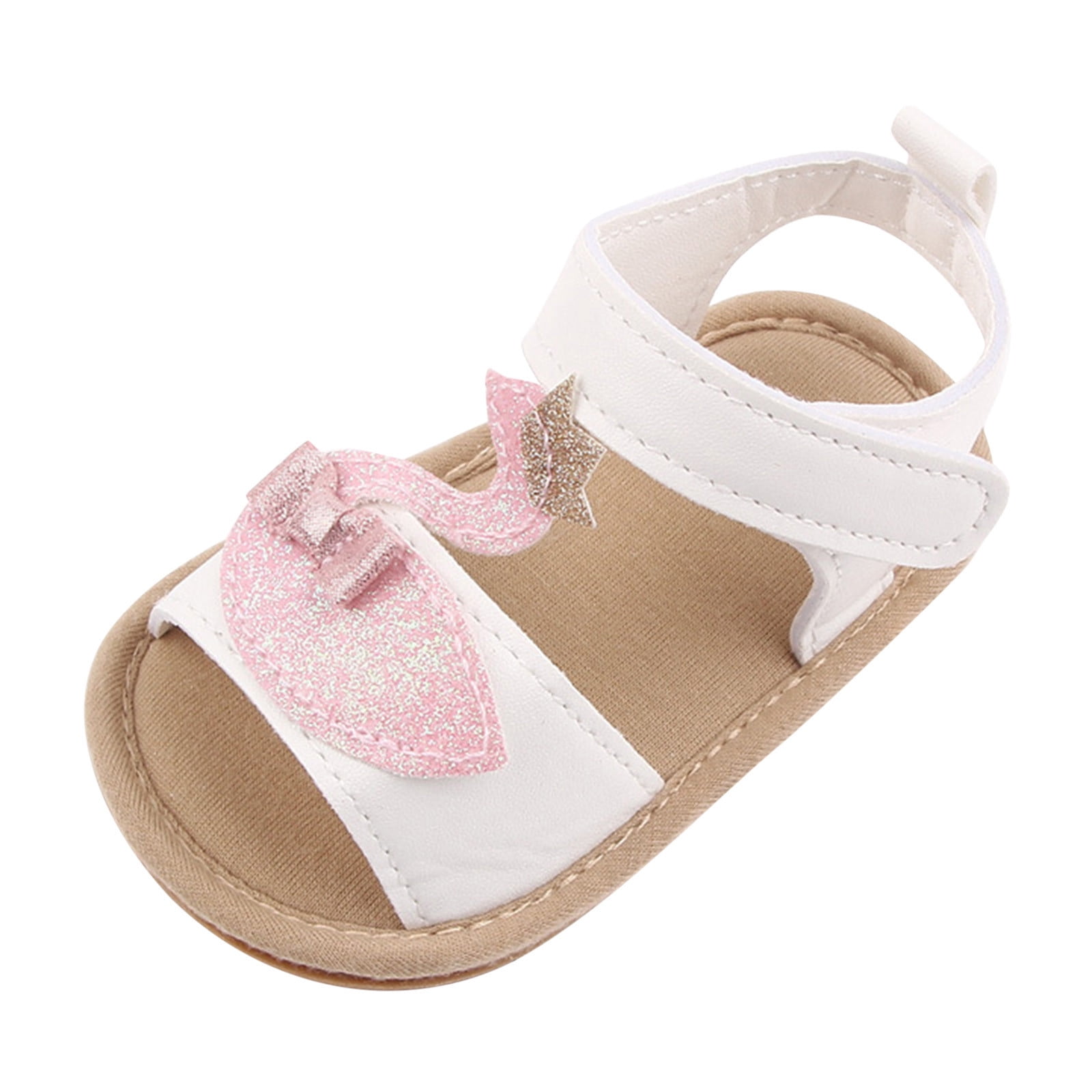 Girls Sandals Children Kids Toddler Infant Casual Canvas Shoes Velcro Fasten