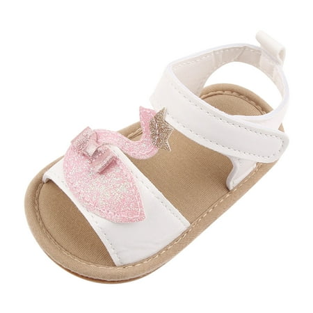 

Kids Flat Soft Rubber Shoes Sandals Non-Slip Summer Walking Sole Shoes