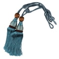 thumbnail image 2 of 2Pcs Large Tie Backs Ball Tassel Curtain Rope Tieback Blue, 2 of 8