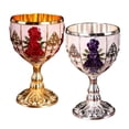 thumbnail image 1 of 2 Uds Estilo Retro Metal Pequeño Cáliz en Relieve Taza Bar Vasos Decoración Regalos, 1 of 9