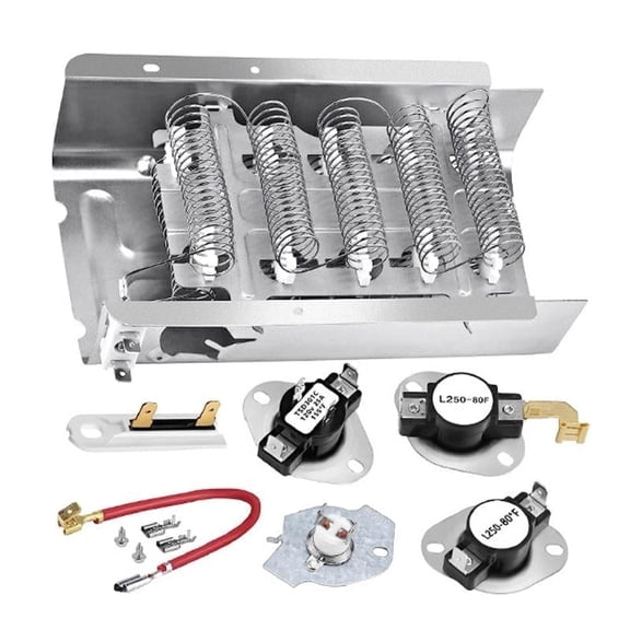 Aniceparthy 279838 279816 3977767 3392519 3387134 Dryer Heating Element-Fit for A-dmiral/A-mana/Cro-sley/In-glis/E-state/Kenmore/May-tag/Ro-per/Whirl-pool # Wed4815ew1、Medc215ew1 etc.
