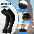 thumbnail image 3 of Ludolm 2 Pairs Arm Sleeves Warmer Cycling Thermal Warmer Sleeves Arm Winter Cover with Thumb Holes for Men Women, 3 of 7