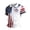 White-R2, variant on Homeyce Men's American Flag Polo Shirt Us 250th Anniversary 4th Of July Golf Shirts Short Sleeve Usa Flag Print Polo T-Shirts Button Up Independence Day Patriotic Outfit,Blue S