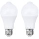thumbnail image 1 of 12w E27 Pir Infrared Led Light Bulb With Motion Sensor Automatically On/off A60 220v 700lm Equivalent 70w Halogen For Stairs Corridor Garagepack Of 2,, 1 of 4