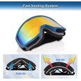 thumbnail image 2 of Gafas de esquí para mujeres y hombres, gafas de snowboard, gafas de nieve, gafas de esquí con protección UV OTG para usuarios de anteojos, gafas de snowboard antivaho, gafas de esquí, 2 of 5