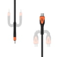 thumbnail image 5 of UAG Rugged Kelvar Core USB-C to USB-C Cable 5ft/1.5m 60W Power Delivery PD Reinforced Fast Charging Cable for iPhone 17/16/15, MacBook, iPad Pro, Samsung Galaxy S25/S24/S23, Black/Orange, 5 of 7