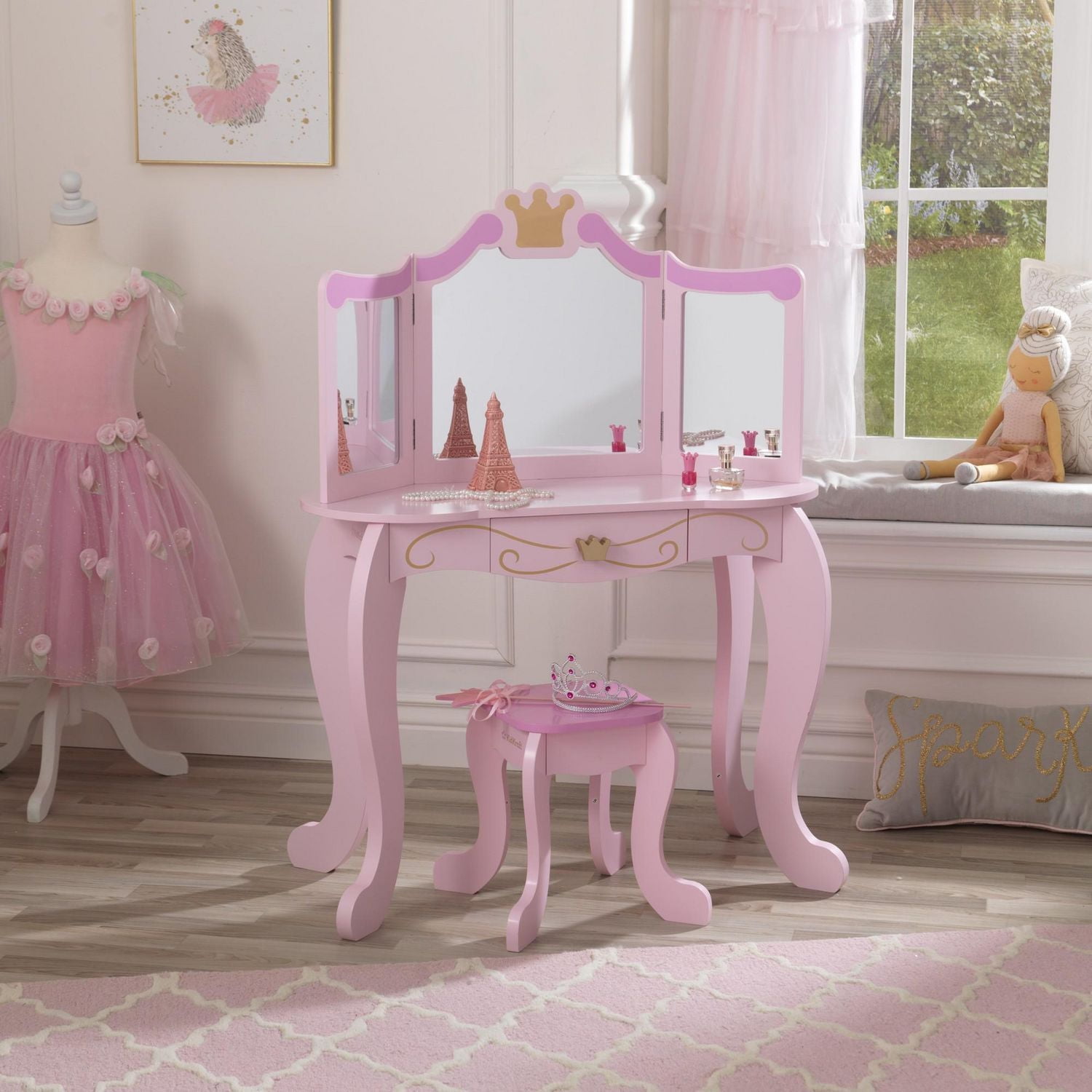 KidKraft Princess Vanity & Stool