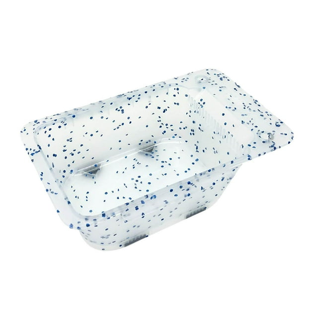 Milaget Hair Dye Bowl Hair Coloring Dyeing Splicable Design Non Slip Bottom Mixing Bowl Blue