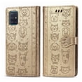 thumbnail image 1 of Funda Cartera FOXDOCK para Samsung Galaxy A71 5G , Flip PU con Relieve de Gatos y Perros, Tarjetero y Soporte, 1 of 6