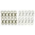 thumbnail image 1 of 20pcs Broche Llavero Mosquetón Giratorio Langosta Metal DIY para Correas de, 1 of 9