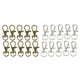 thumbnail image 1 of 20 piezas cierres de langosta Metal fuerte Clips de gatillo giratorios ganchos a llavero 30mm/36mm perfecl mosquetón giratorio, 1 of 8