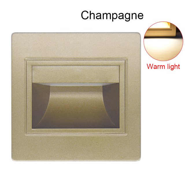 LED Recessed Wall Luminaire Step Light 1.5W Recessed Lamp for Staircase Corridor New
