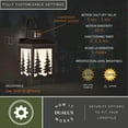 thumbnail image 4 of Vaxcel Yosemite Bronze Motion Sensor Dusk to Dawn Rustic Outdoor Wall Light White Glass, 4 of 10