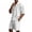 White #2, variant on LNZGNM Green Waffle Sweatsuits for Men Big and Tall Lightweight Shirt Sets Stylish Elastic Waist Shorts Sets with Pockets Hawaiian Outfits,Light Green M