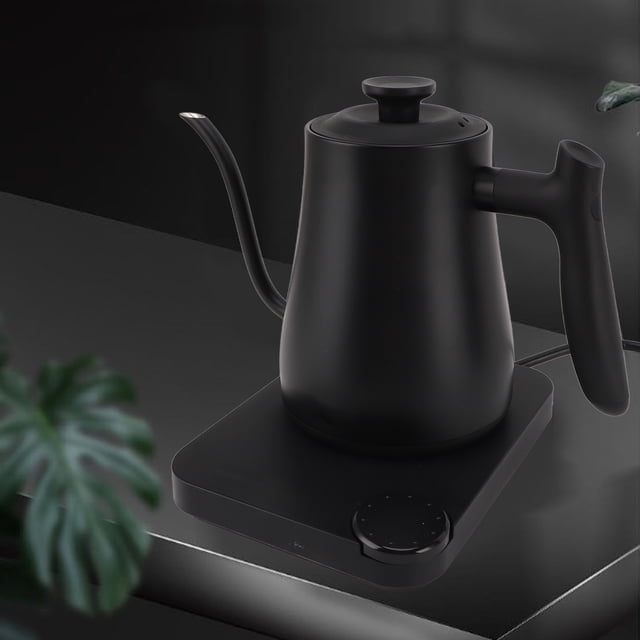 Electric Gooseneck Kettle, Smart Electric Kettle with Variable Temperature Control, 1200W Stainless Steel Quick Heating Pour Over Coffee Kettle & Tea Kettle for Boiling Water, 1L
